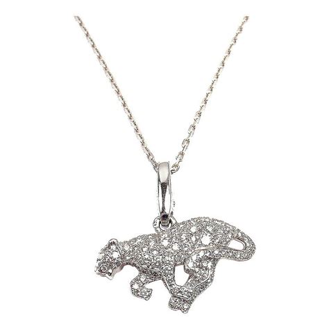 Cartier Panther Diamond White Gold Necklace At 1stdibs