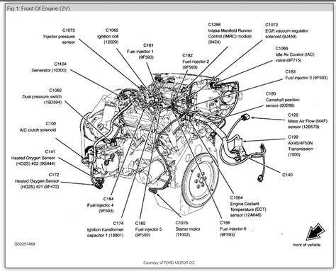 schematic ford   engine diagram