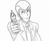 Lupin Arsene Iii Sansei Coloring Pages Jump Gun Another sketch template