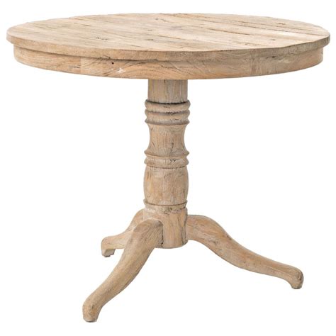 delon french white wash reclaimed pine bistro table kathy kuo home