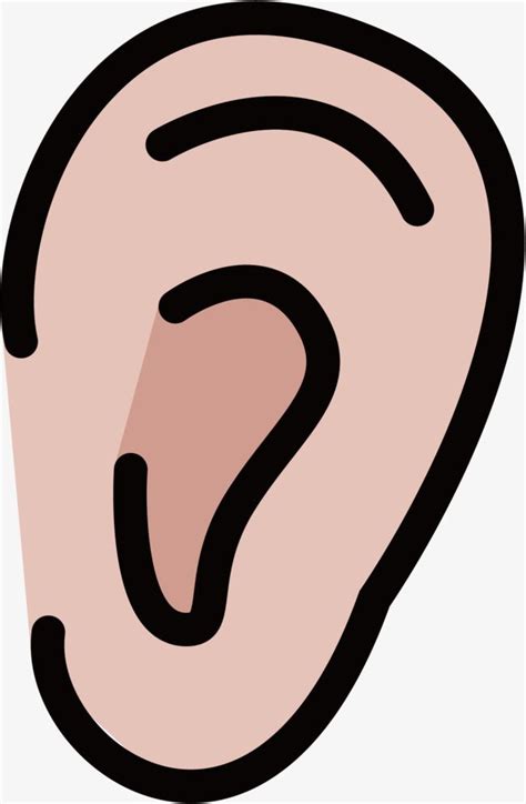 cartoon earrings clipart transparent png hd cartoon ear ear earlobe