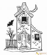 Halloween Miscelanea Casa Haunted Visitar sketch template