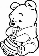 Coloring Baby Animal Pages Winnie Pooh Kids sketch template