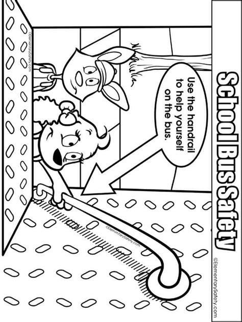 school bus safety coloring pages  printable school bus safety