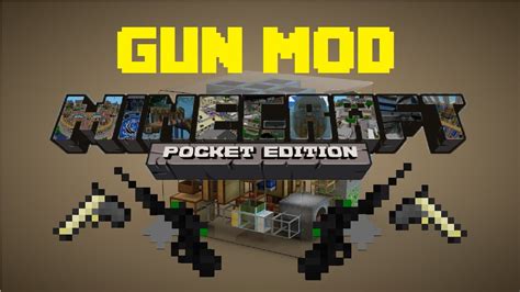 mcpe script mod simple guns mod minecraft pocket edition youtube