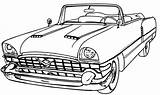 Coloring Pages Rod Hot Old Classic Cars Adult sketch template
