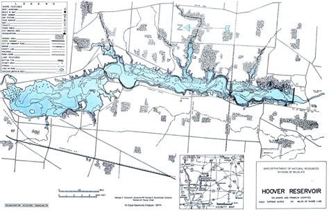 central ohio lake maps region  columbus