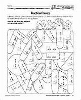 Fraction Fractions Subtracting Denominators Unlike sketch template