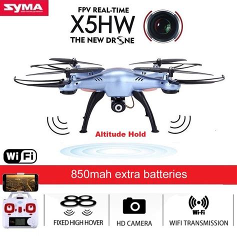 buy syma xhw fpv rc drone  wifi real time camera  ch altitude hold