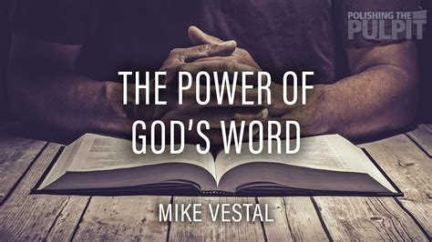The Power Of God’s Word Polishing The Pulpit