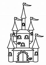 Castelo Castelos Pintar sketch template