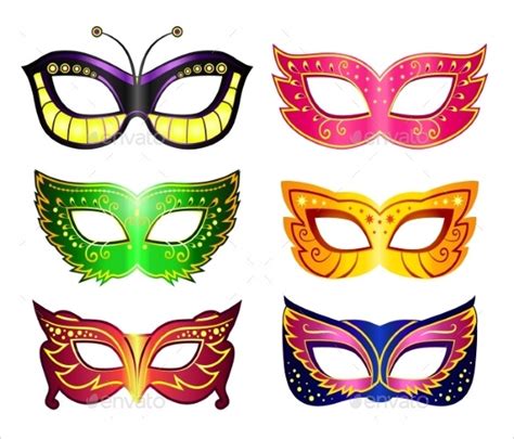 amazing masquerade mask templates  ms word psd eps ai