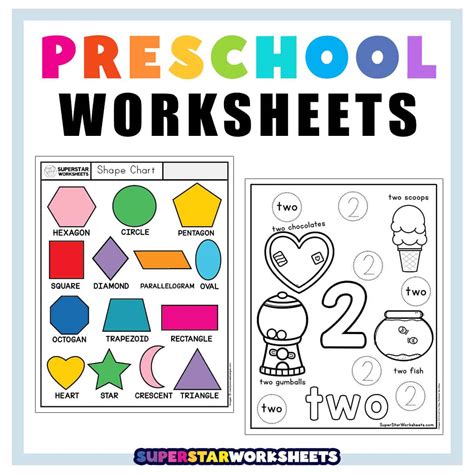 engaging preschool worksheets    learners business