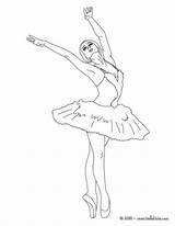 Coloring Ballerina Pages Printable Color Print Hellokids sketch template