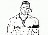 Cena John Wwe Coloring Pages Popular sketch template
