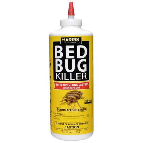 harris diatomaceous earth  oz natural bed bug killer  lowescom