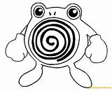 Poliwhirl Pokemon Pages Coloring Color Online Printable Coloringpagesonly sketch template