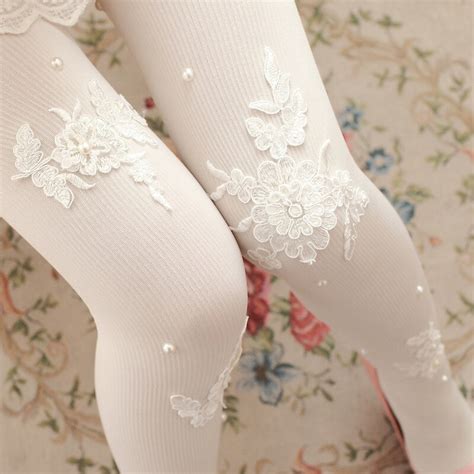 2016 New Arrive Fashion Women S Tights High End Handmade Pearl Lace
