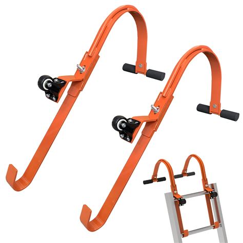 buy  pack heavy duty ladder roof hook  wheel rubber grip  bar