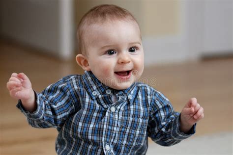 baby boy snapping fingers royalty  stock photo image