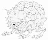 Bogleech Toad sketch template