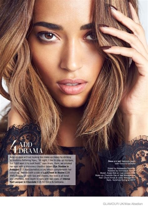 Anais Mali Wears The Bare Makeup Look For Glamour Uk By