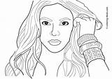 Coloring Pages Famous Women Celebrities Popular sketch template