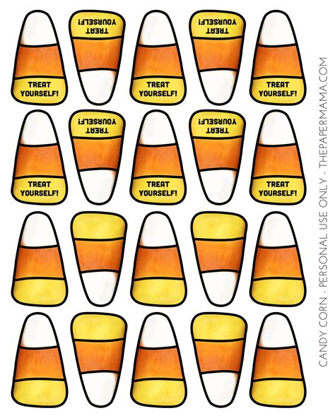 printable candy corn template