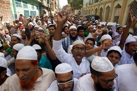 hardline muslims rally in bangladesh seeking anti blasphemy law amid