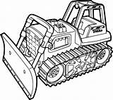 Bulldozer Excavator Tonka Worker 4x4 Jcb Dozer Vervoer Coloriages Kleurplaten sketch template