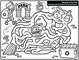Recycle Coloring Pages Printable Recycling Park Worksheets Earth Bin Kids Maze Kindergarten Library Activities Landfill Clipart Color Sloppy Joe Drawing sketch template