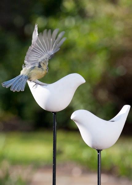 buy porcelain bird feeder   stake delivery  crocus