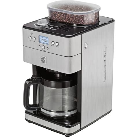 kenmore elite  cup stainless steel coffee machine grinder maker