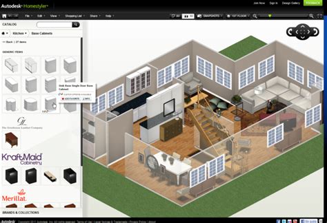 autodesk homestyler easy tool  create  house layout  floor plans    software