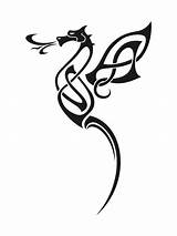 Wyrm Lcn Tattoos Simboli Symbols Celtici Tatuaggi Tatuaggio Drago Tribali sketch template