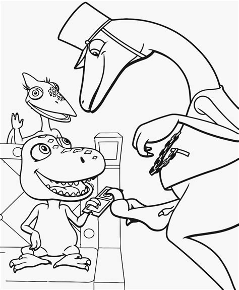 coloring pages   animated tv series dinosaur train  print