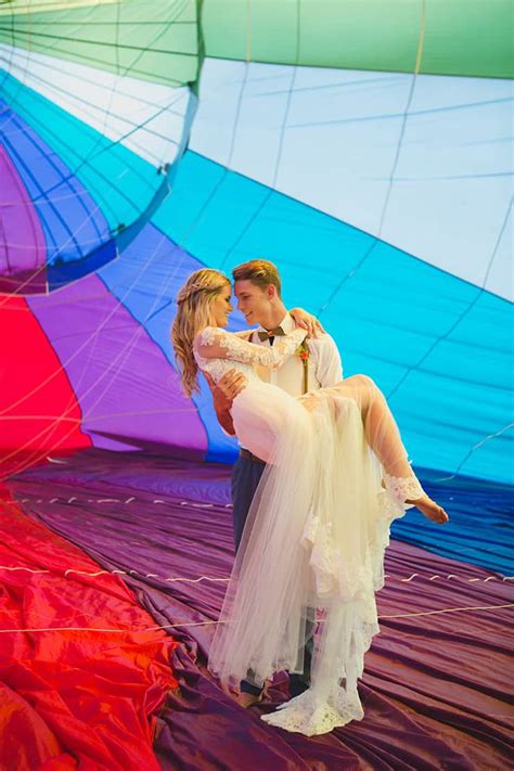 Vibrant Hot Air Balloon Wedding Inspiration