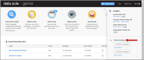 data axle genie   view consumer residential phone numbers