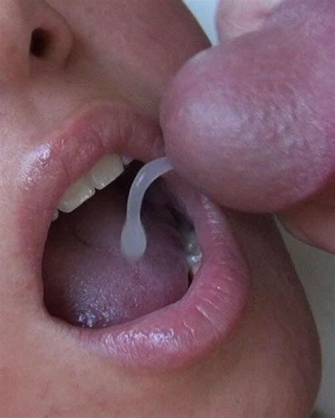 Close Up Cum In Mouth