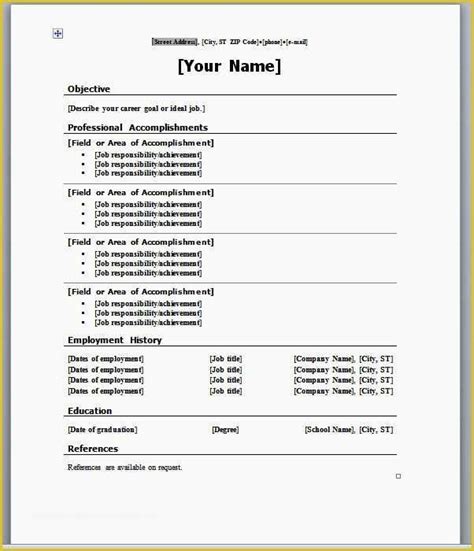 resume templates  fill   print  resume forms  fill
