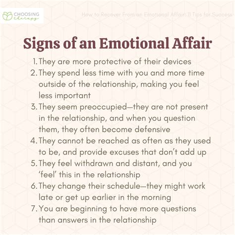 Emotional Affair Recovery 11 Tips For Success