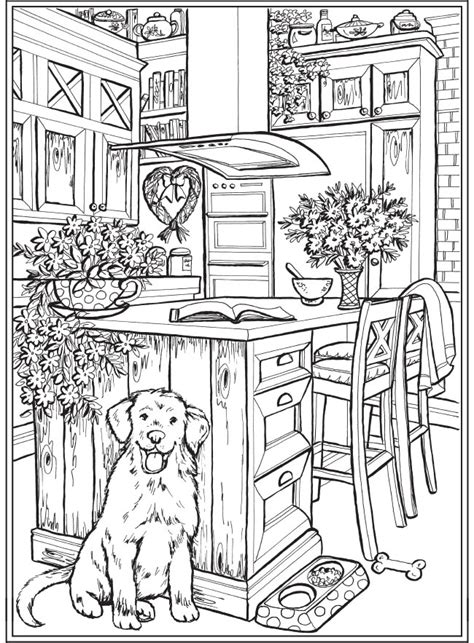 home coloring pages scenery mountains