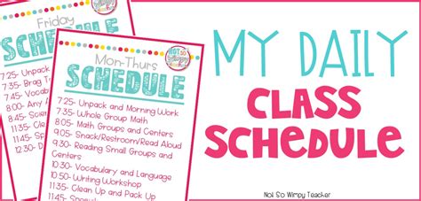 diary     wimpy teacher  daily classroom schedule