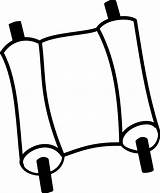 Scroll Bible Clipart Torah Cliparts Library Holy sketch template