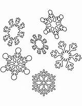 Snowflakes Coloring Christmas Pages Printable Print Categories sketch template
