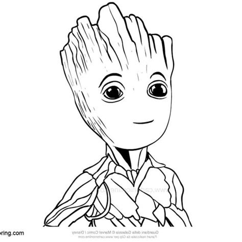 baby groot coloring pages lines  billmckay  printable coloring