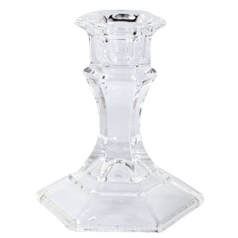 view glass taper candleholders  dollar tree