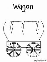 Wagon Coloring Pioneer Getcolorings Pages Printable Color Template Print Popular sketch template