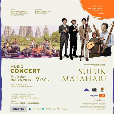 konser psbk suluk matahari dialog antara musisi jepang  indonesia