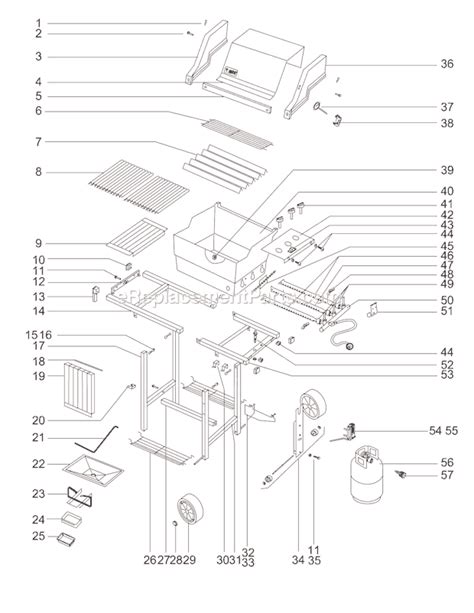 weber  parts list  diagram ereplacementpartscom